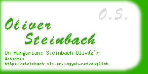 oliver steinbach business card